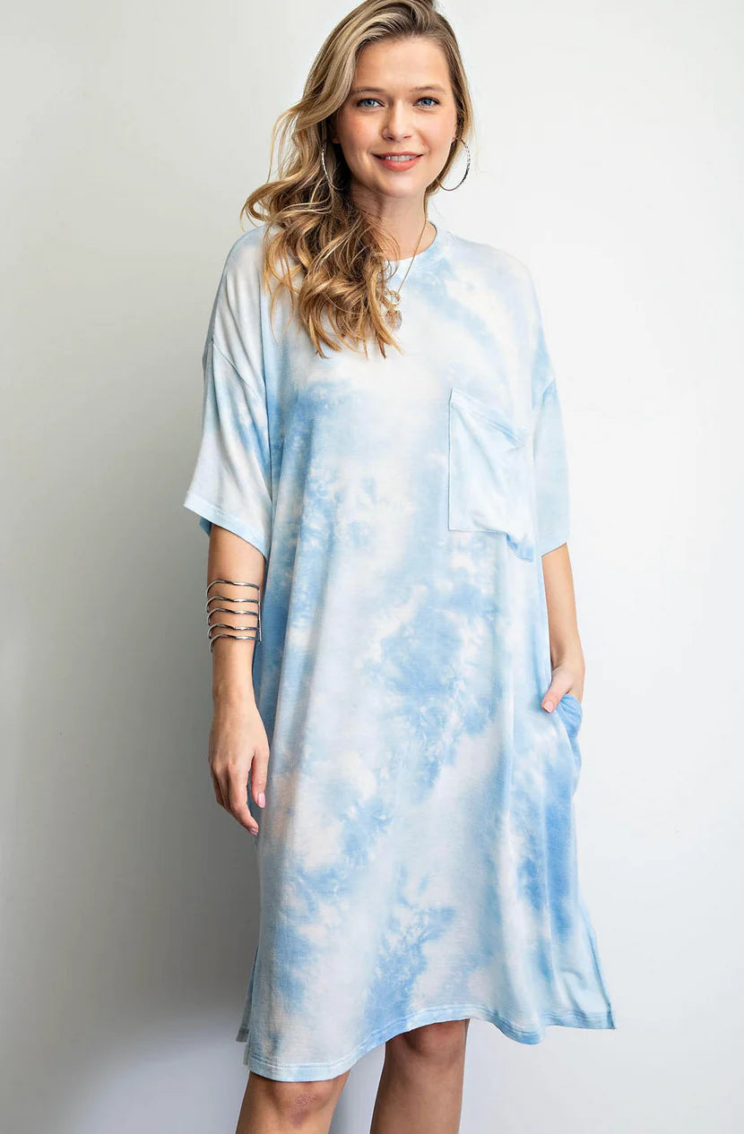 Tye Dye Summer T Shirt Dress
