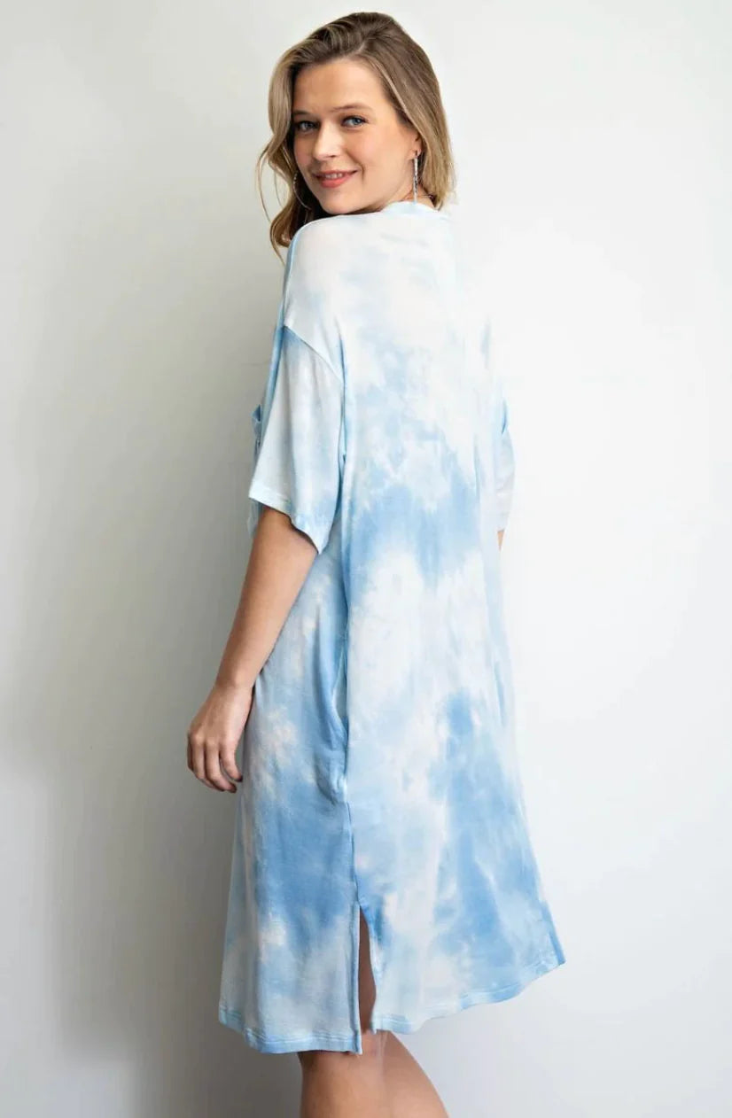 Tye Dye Summer T Shirt Dress