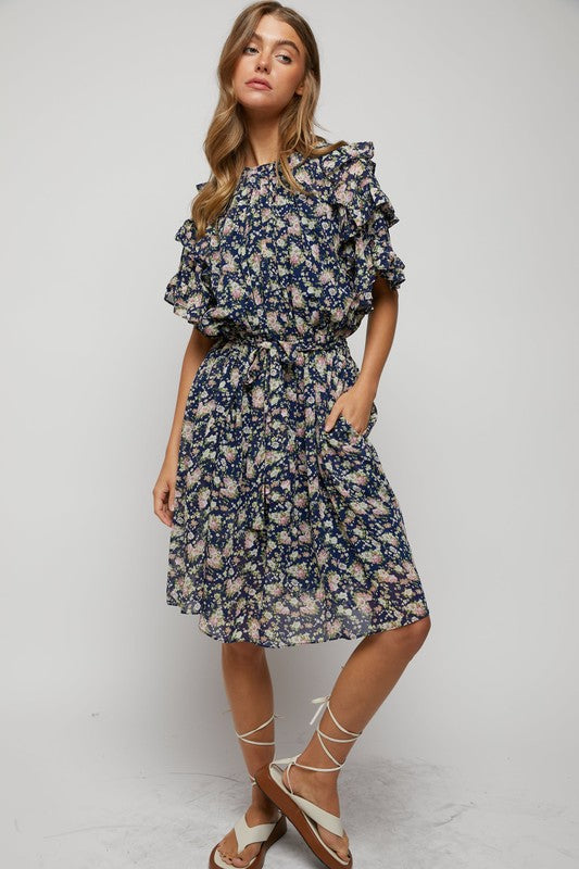 Flutter Sleeve Dress