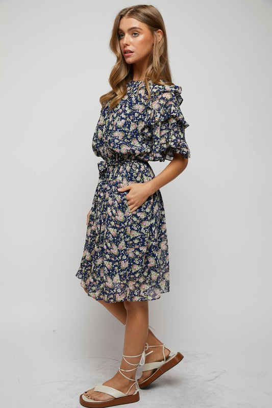 Flutter Sleeve Dress