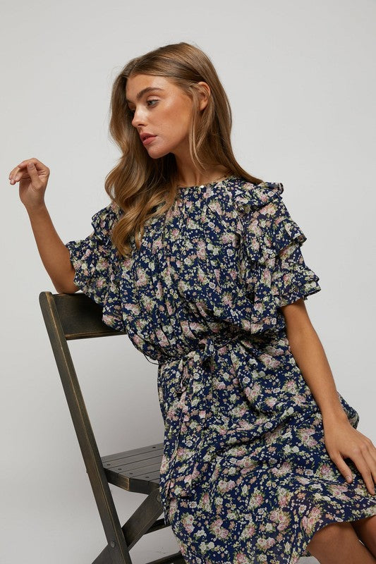 Flutter Sleeve Dress