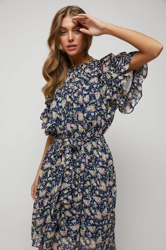 Flutter Sleeve Dress